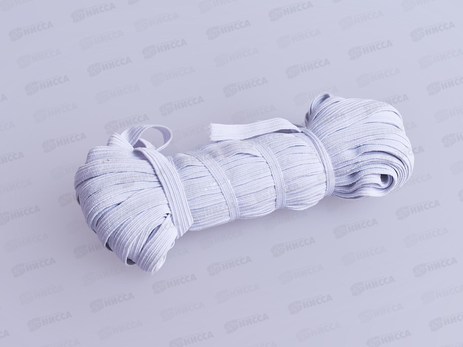 Резинка бельевая 10мм продежка белая 25м