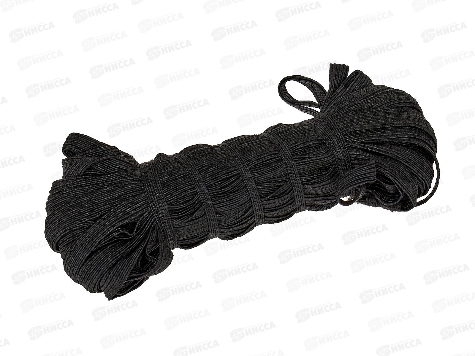 Резинка бельевая 10мм продежка черная 25м