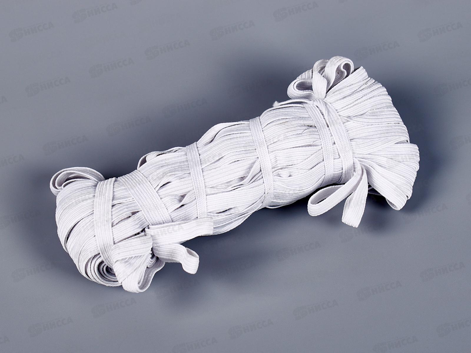 Резинка бельевая 8мм продежка белая 25м