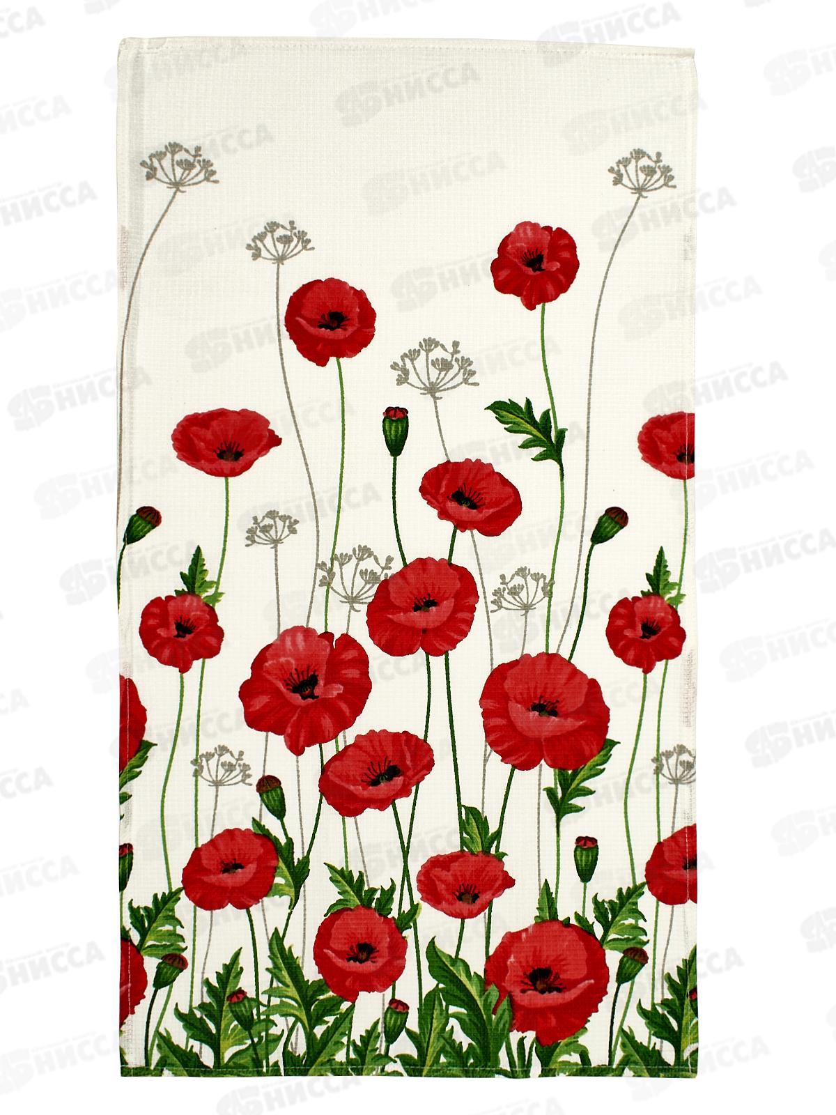 Полотенце 40*70 ВФ 8345/1 маки