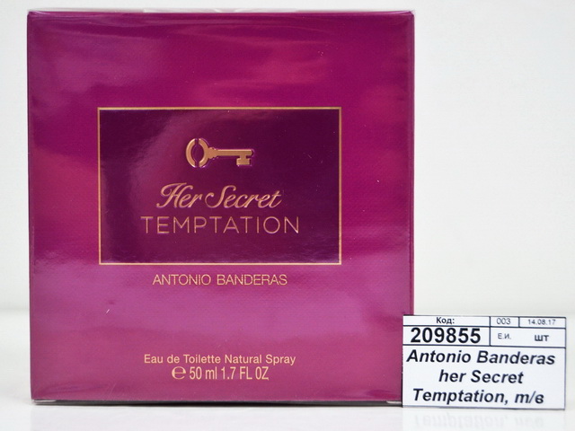 Antonio Banderas her Secret Temptation, туалетная вода 50мл женская М