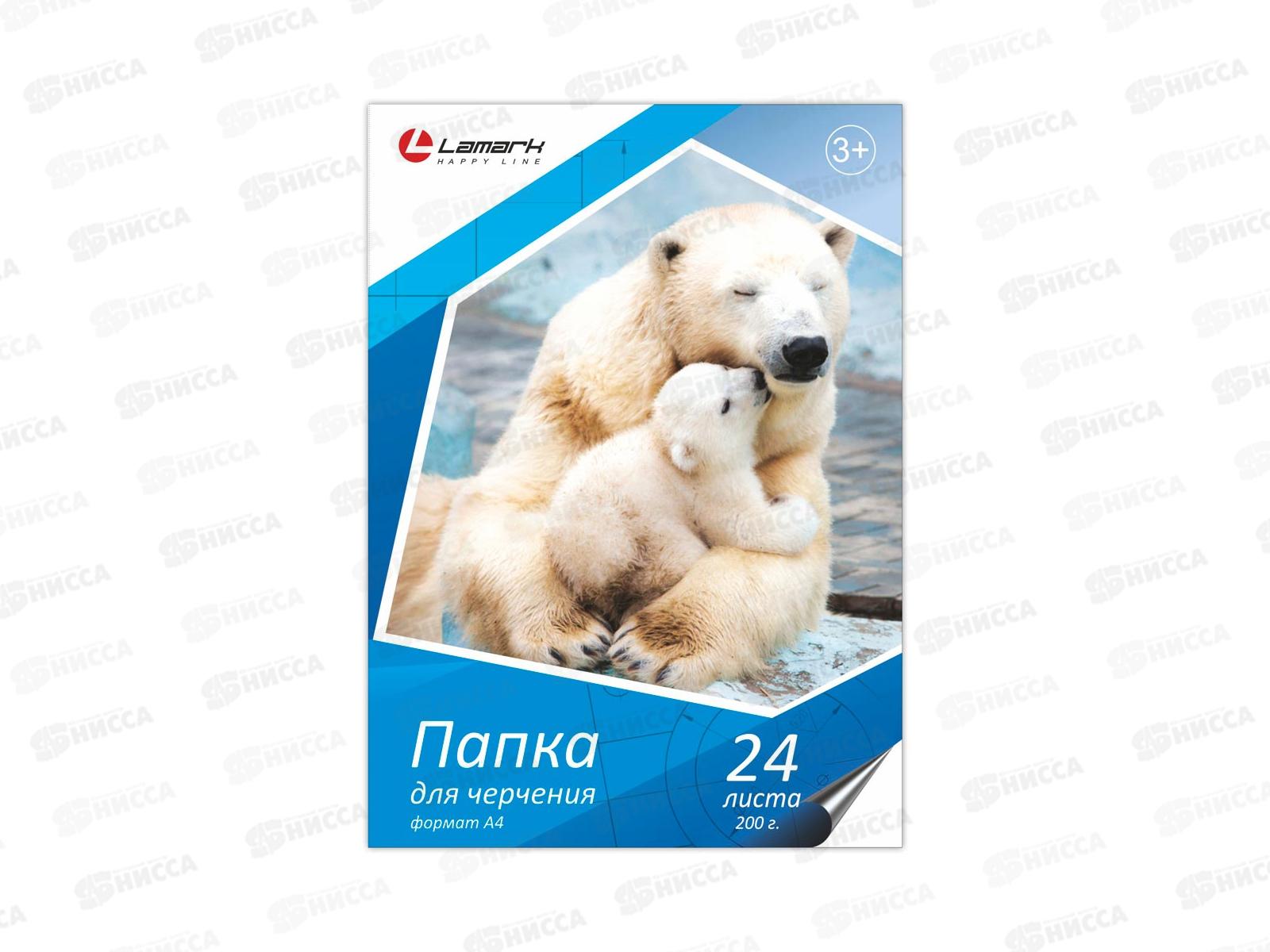 Папка для черчения  А4 24 листа Lamark 18683 *30