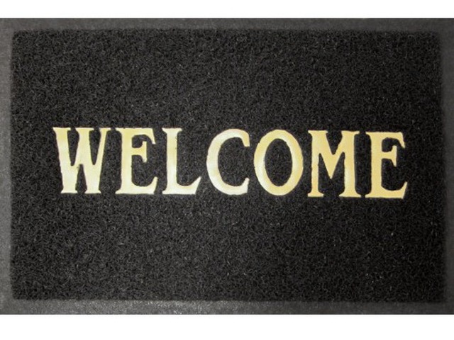 Коврик &quotSpongy" Welcome 40*60см черный SUNSTEP 38-433  *20