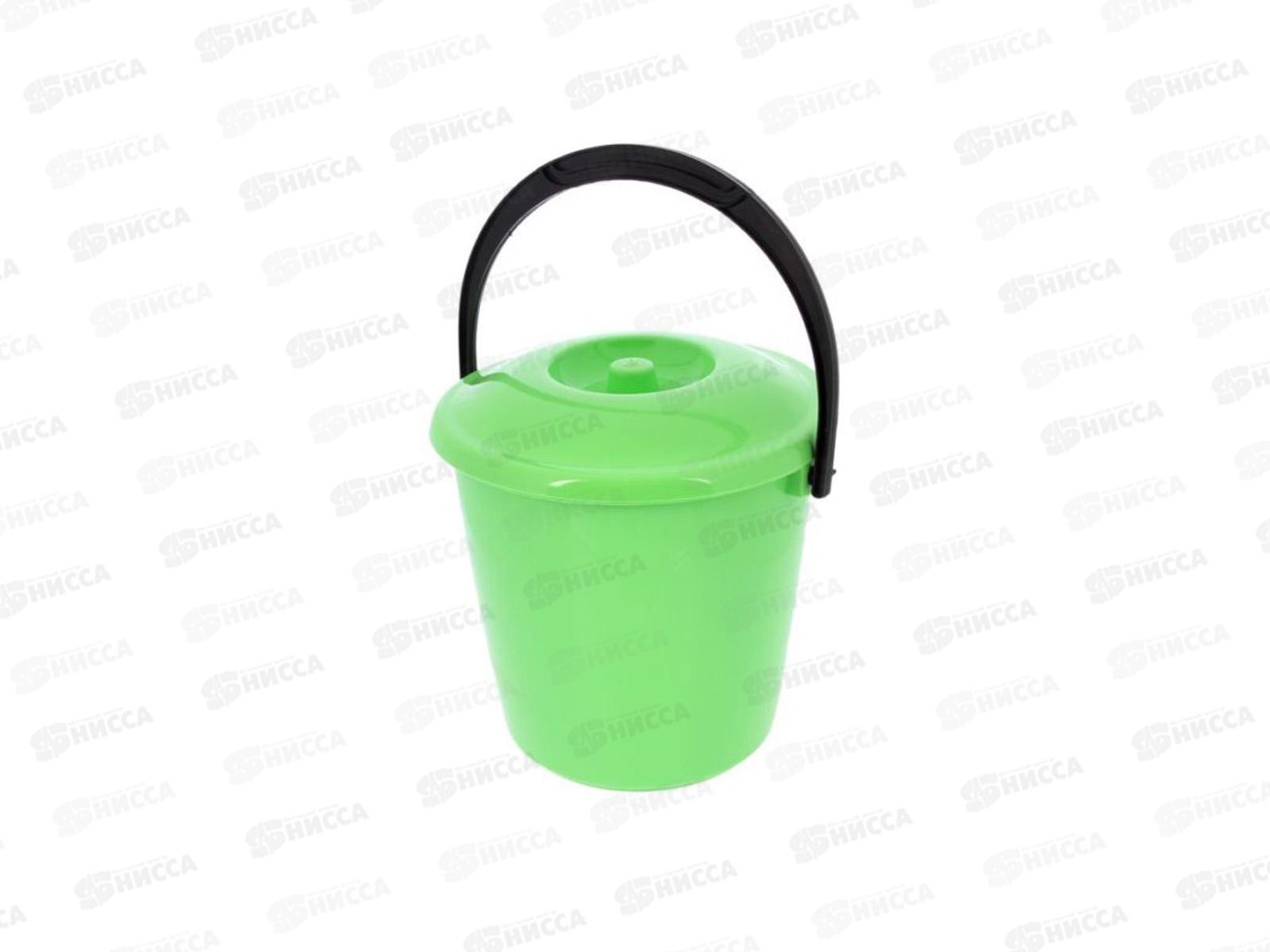 Ведро 10л с крышкой колор Ангарск *5 6107