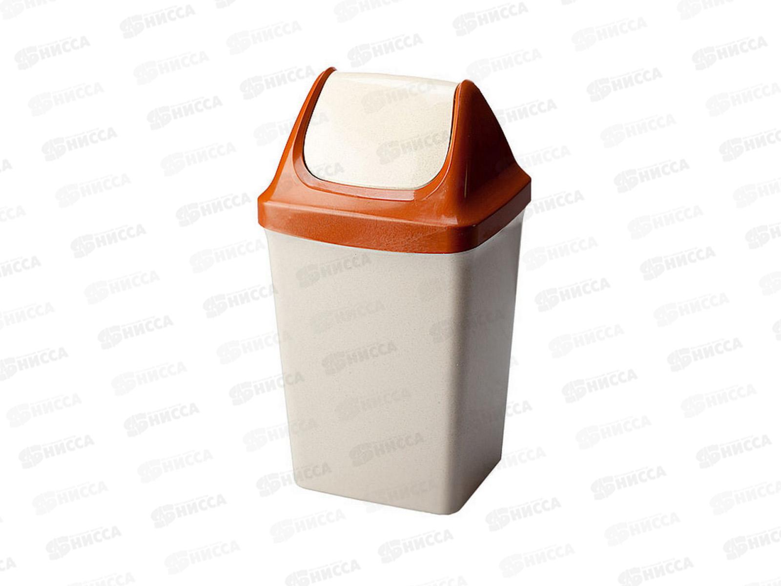 Ведро для мусора 15л с плавающей крышкой Ангарск *5 6402