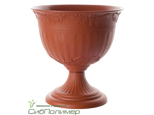 Вазон Ангара N2 8л терракотовый  Ангарск *10 О-3829