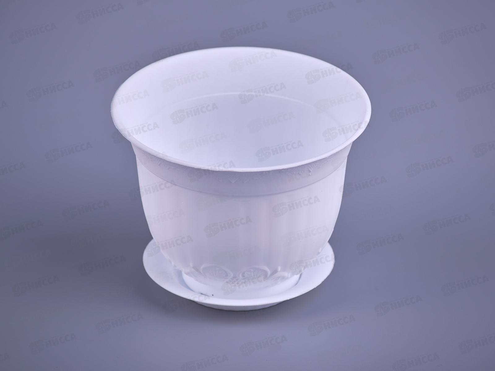 Кашпо Ангара 0,3л белое Ангарск *20 1009