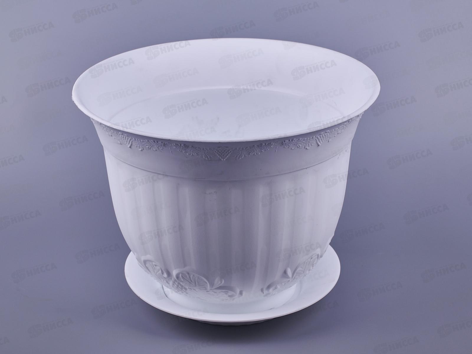 Кашпо Ангара 4,5л белое Ангарск *10