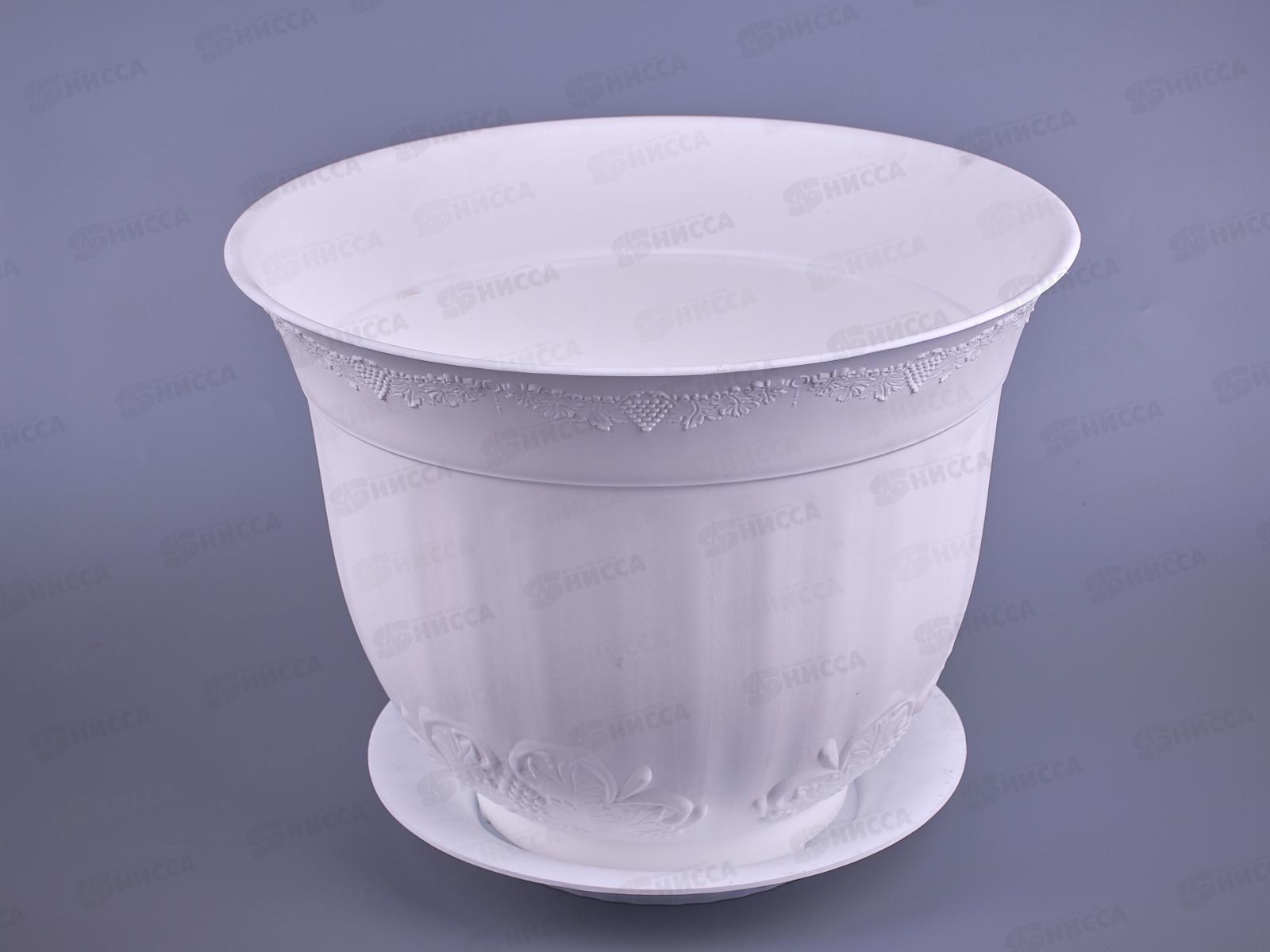 Кашпо Ангара 7л белое Ангарск *5