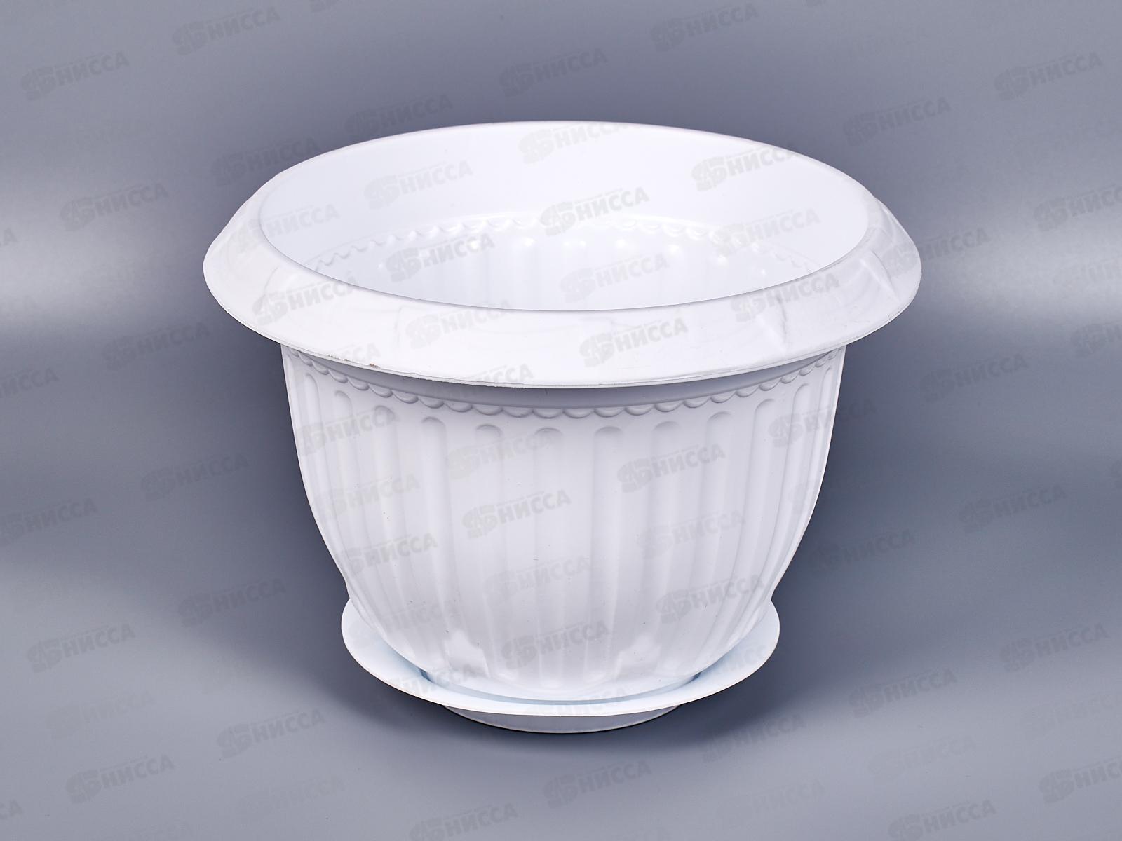 Кашпо Байкал 2л белое Ангарск *15