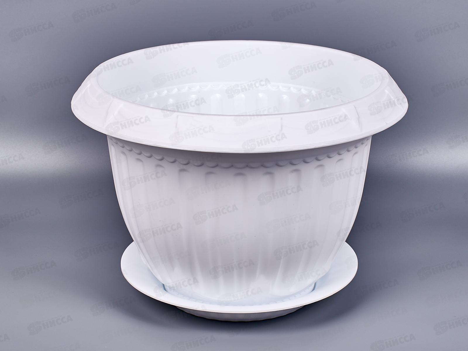 Кашпо Байкал 6л белое Ангарск *8