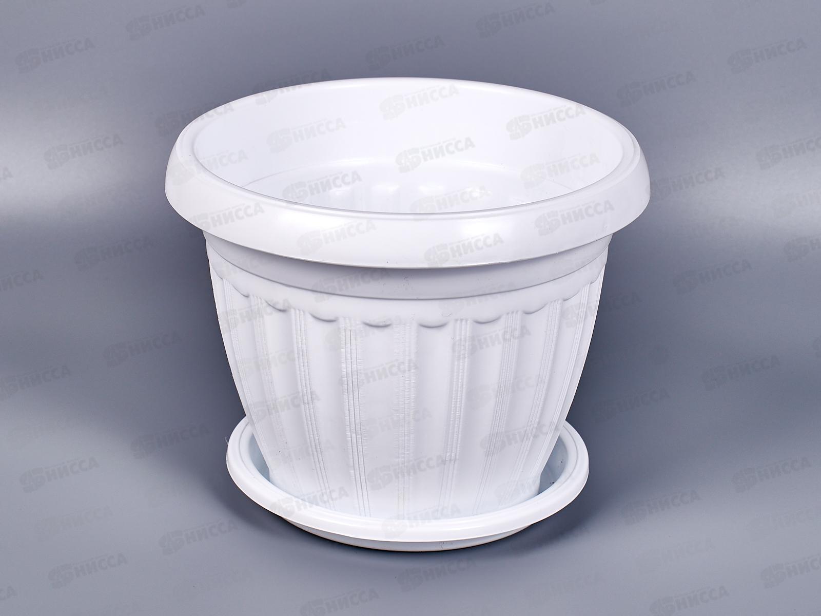 Кашпо Баргузин 1,5л белое Ангарск *15