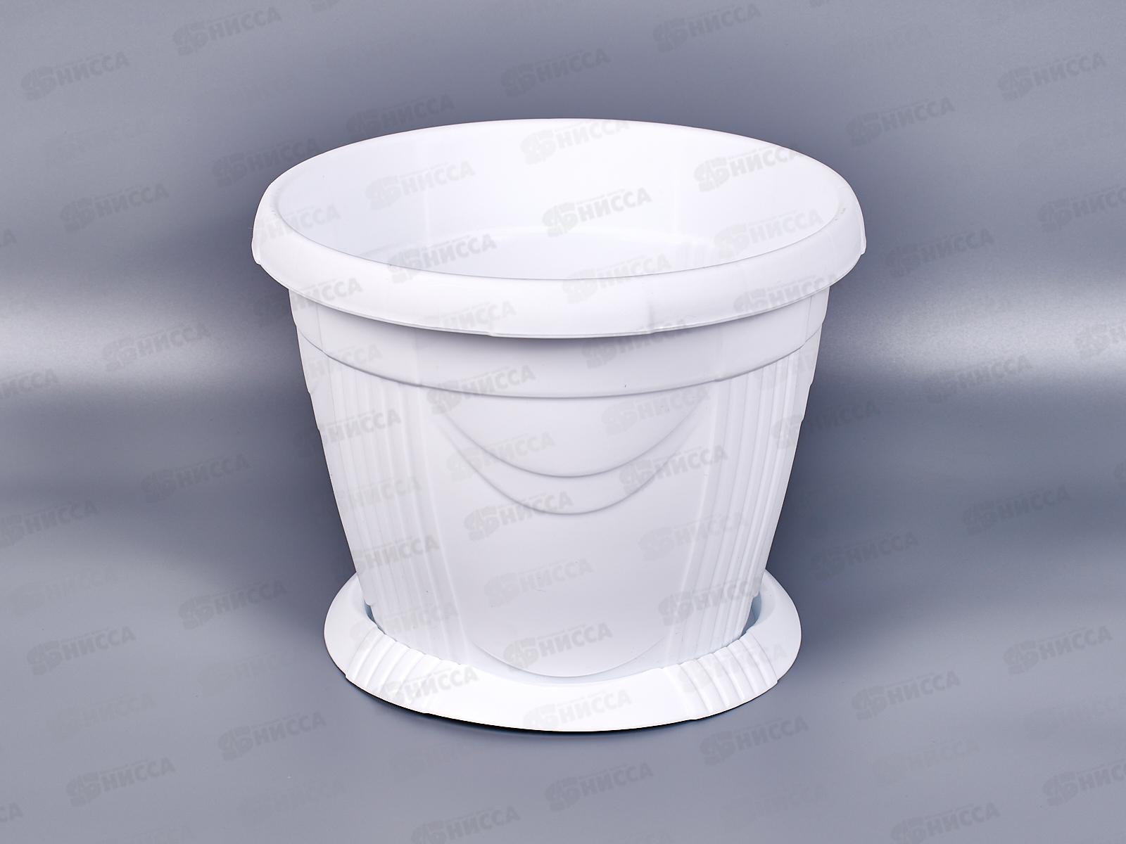 Кашпо Селенга 5л белое Ангарск *10