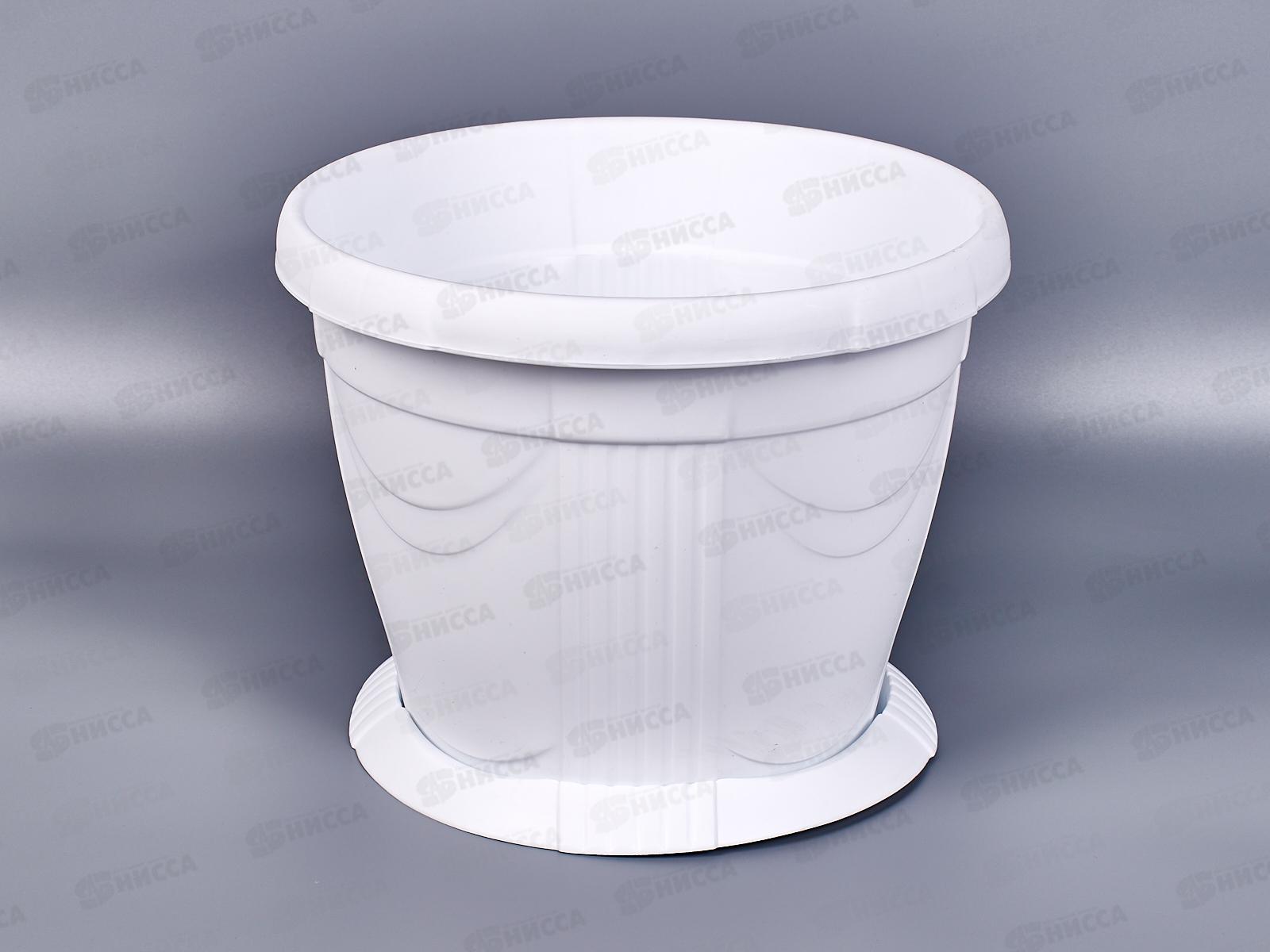 Кашпо Селенга 7л белое Ангарск *5