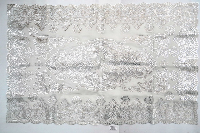 Салфетка ажурная 62*100см белая прямоугольная виниловая (046386)  Ж *12