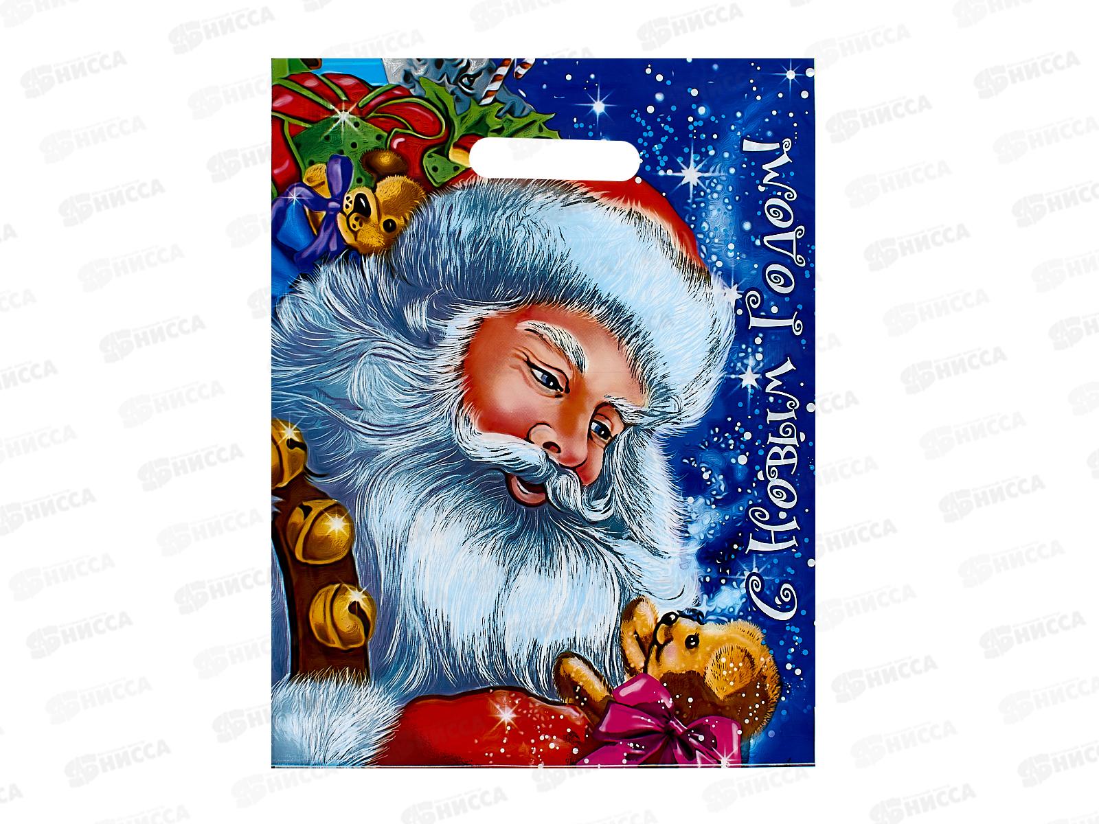 Пакет пробивной Новый Год 30*40 Долгожданный подарок *50/1000