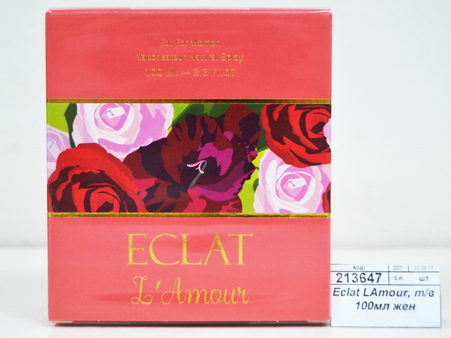 Eclat LAmour, туалетная вода 100мл женская М