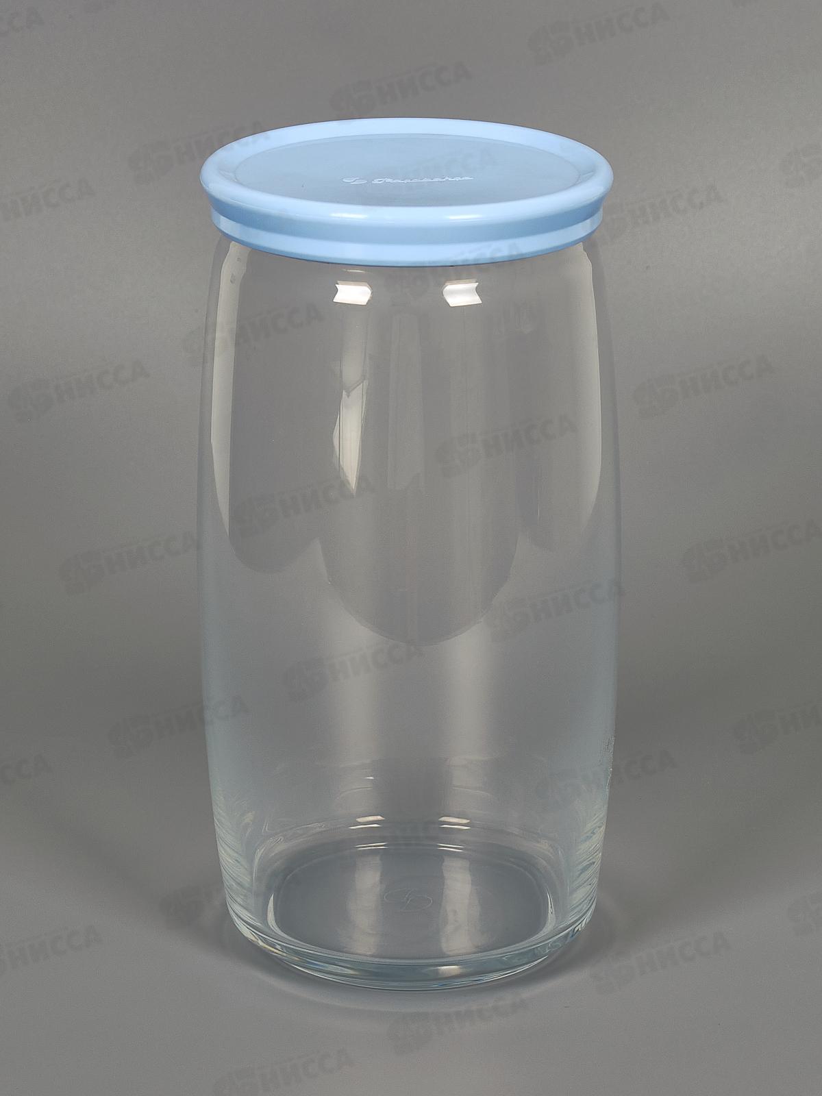 Банка для сыпучих CESNI 1500мл 43023 Blue SL *6