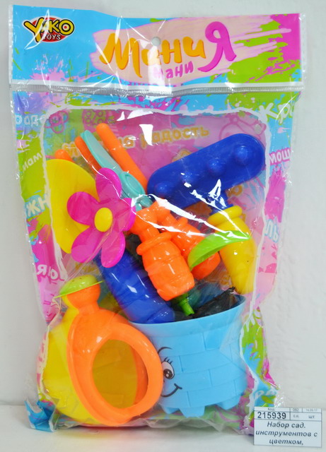 Набор сад. инструментов с цветком, МиниМаниЯ, М6349, Н81823