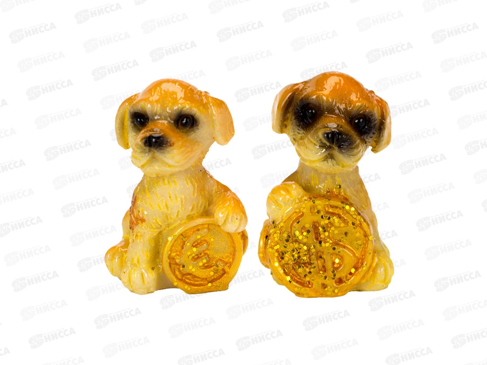 Фигурка Собака 2см 2 дизайна полистоун 398-208 г*24