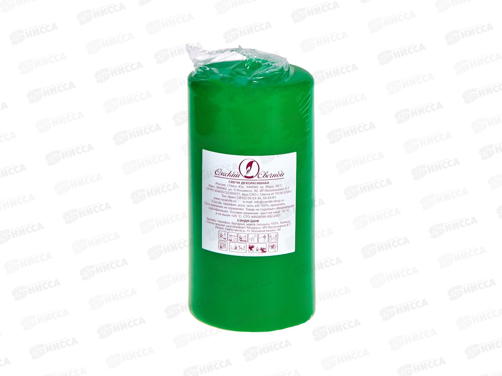 Свеча пеньковая 60*125 зеленая ОСЗ