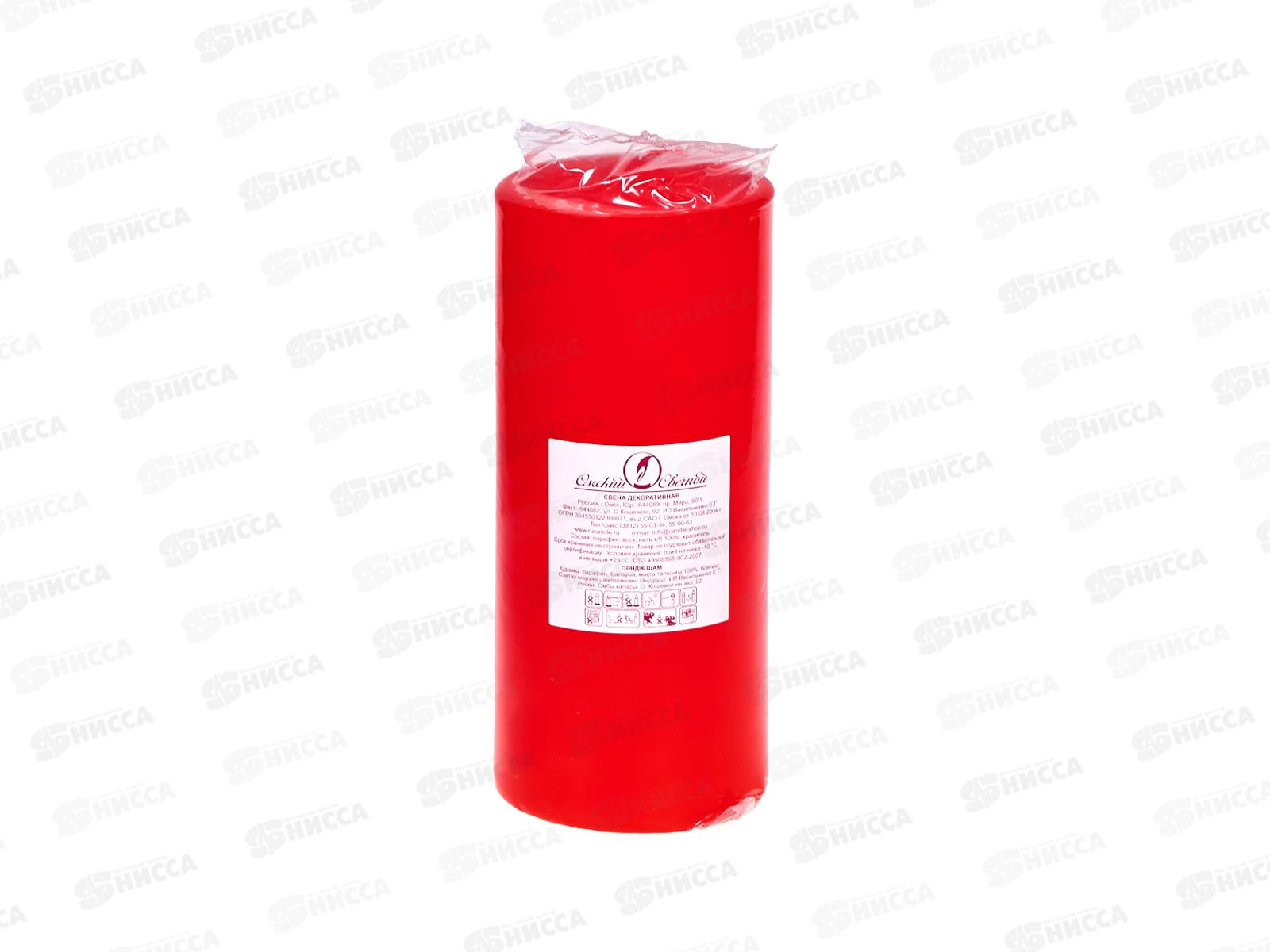 Свеча пеньковая 70*170 красная ОСЗ
