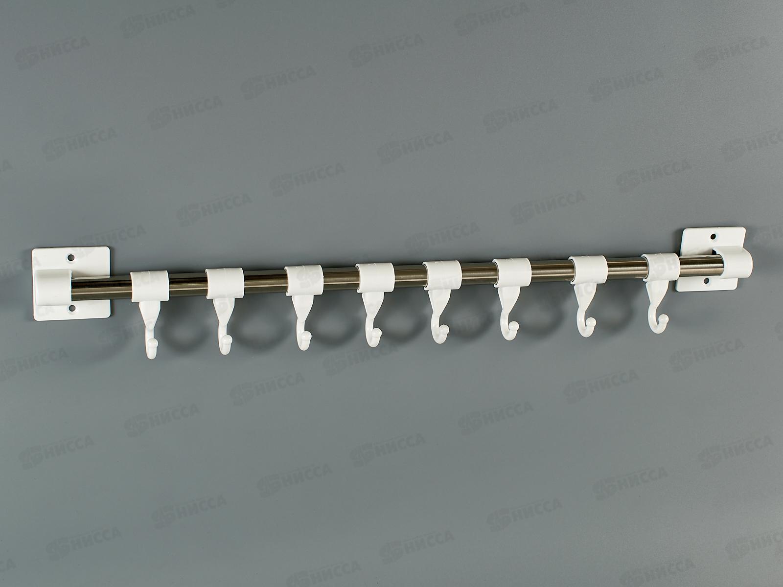 Крючки для полотенец 8087 8шт на планке (044439)  Ж