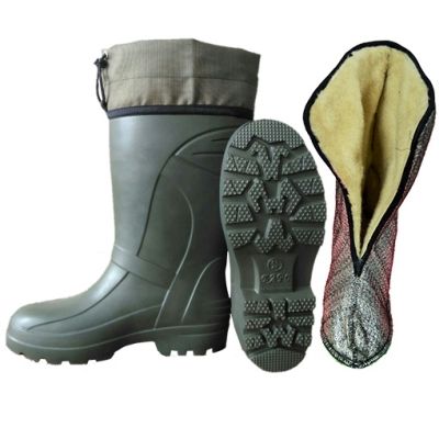 Сапоги мужские Эва &quotБарс&quot С-072 оливковый/черный размер 43/44