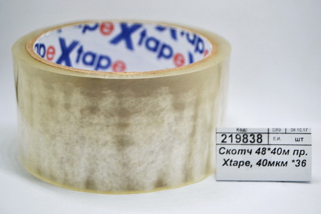 Скотч 48*40м прозрачный  Xtape МЕТР+, 40мкм *36