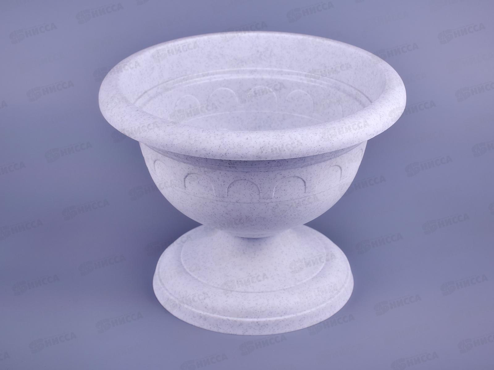 Вазон низкий  Колывань 2,0л d22см мрамор  С144М *18