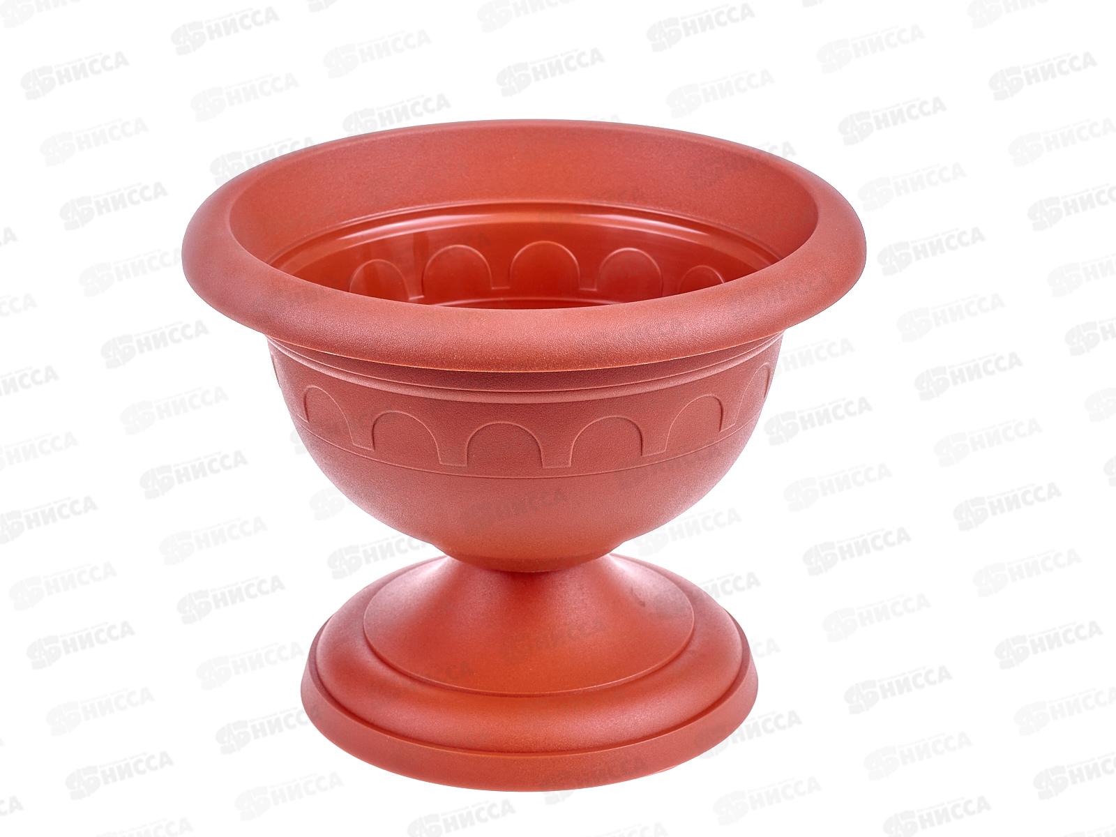 Вазон низкий  Колывань 2,0л d22см терракотовый  С144Т*18