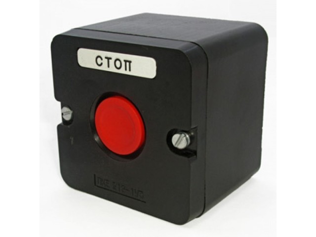 Пост кнопочный ПКЕ 212-1 красный IP40 TDM, 0001 *5/100