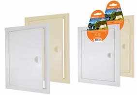 Люк ревизионный с ручкой, 150*150 белый TDM, 0420 *32