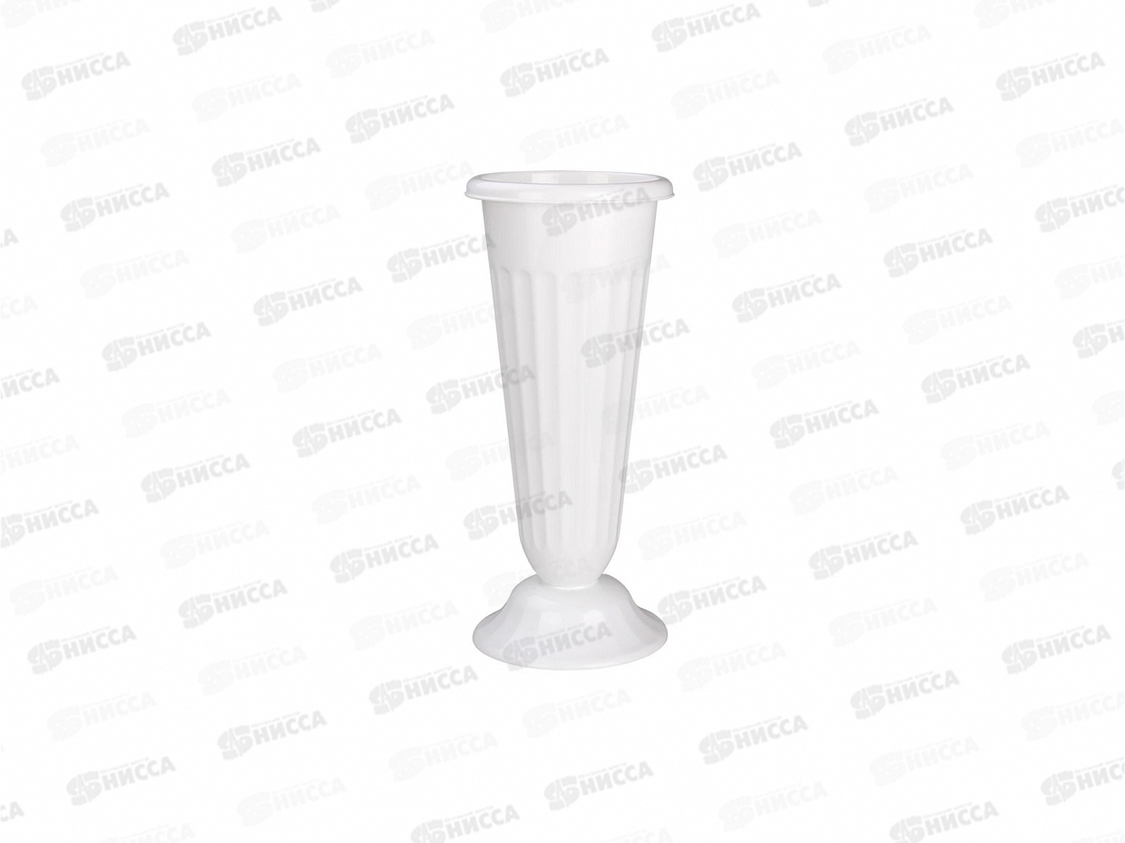 Ваза для цветов под срезку 440мм белая  М5352 *5