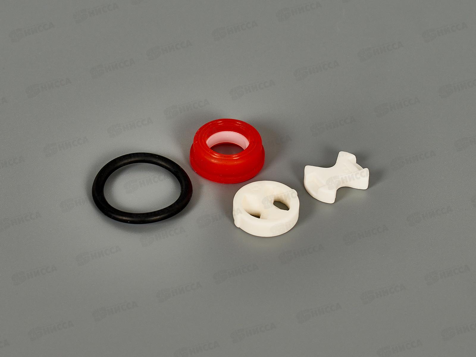 Ремонтный набор керамической кран-буксы 1/2 для импортного смесителя (красный), 3-0004С