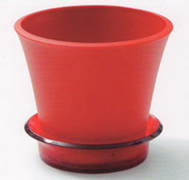 Горшок для цветов Лотос 2,5л с поддоном  Красный  *14