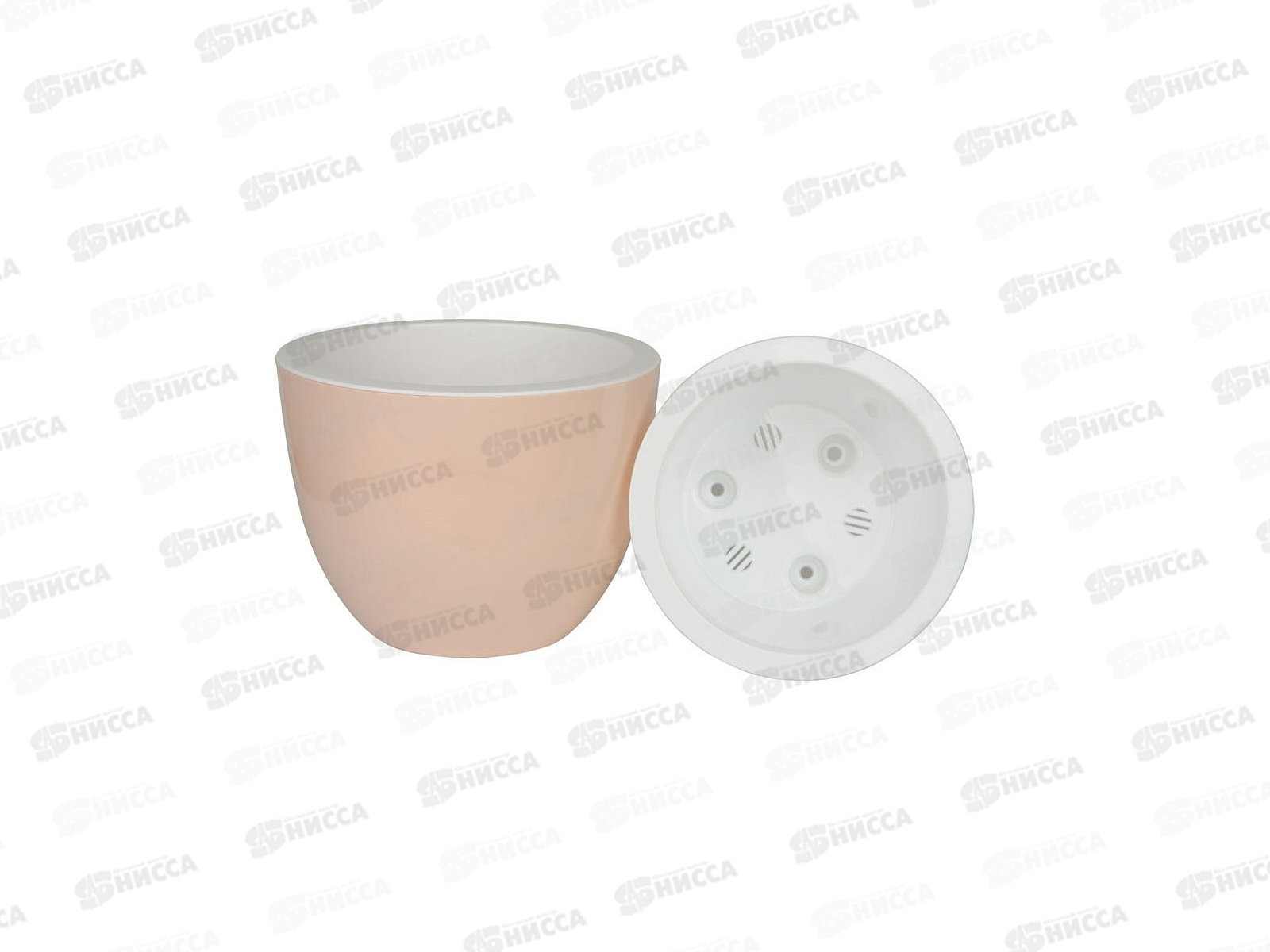 Горшок для цветов Орион 2,3л с поддоном  Пудра  *5