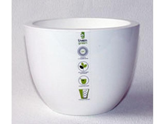 Горшок для цветов Орион 3,5л с поддоном Белый *4