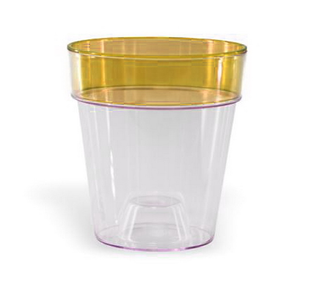 Горшок для орхидей Протея 1,4л ободок Янтарный *20