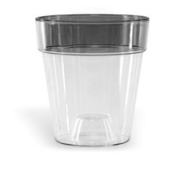 Горшок для орхидей Протея 1,4л ободок Дымка *20