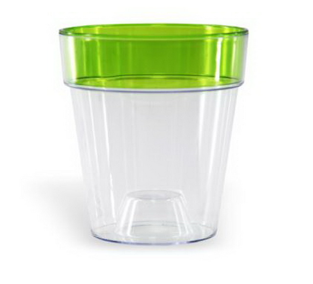 Горшок для орхидей Протея 1,4л ободок Зеленый *20