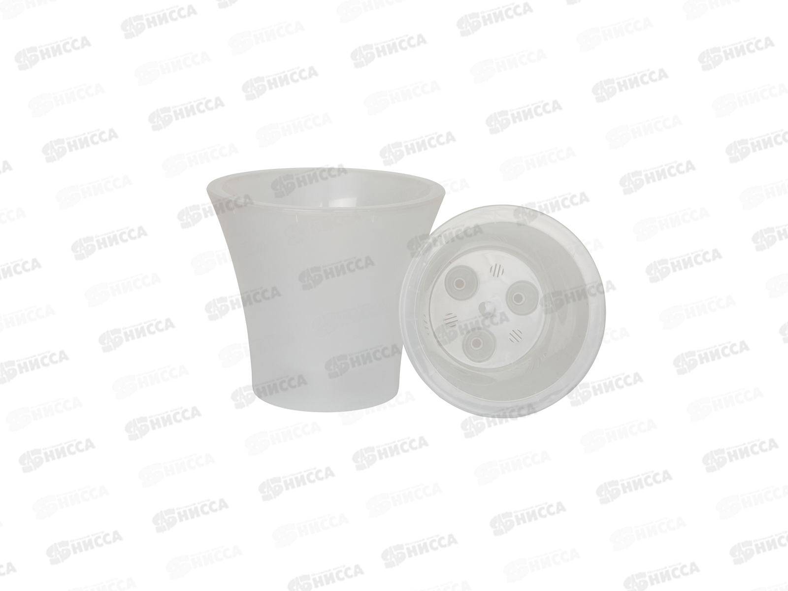 Горшок для цветов Сити 1,3л с поддоном  Натуральный  *23