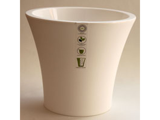 Горшок для цветов Сити 1,3л с поддоном  Белый  *23