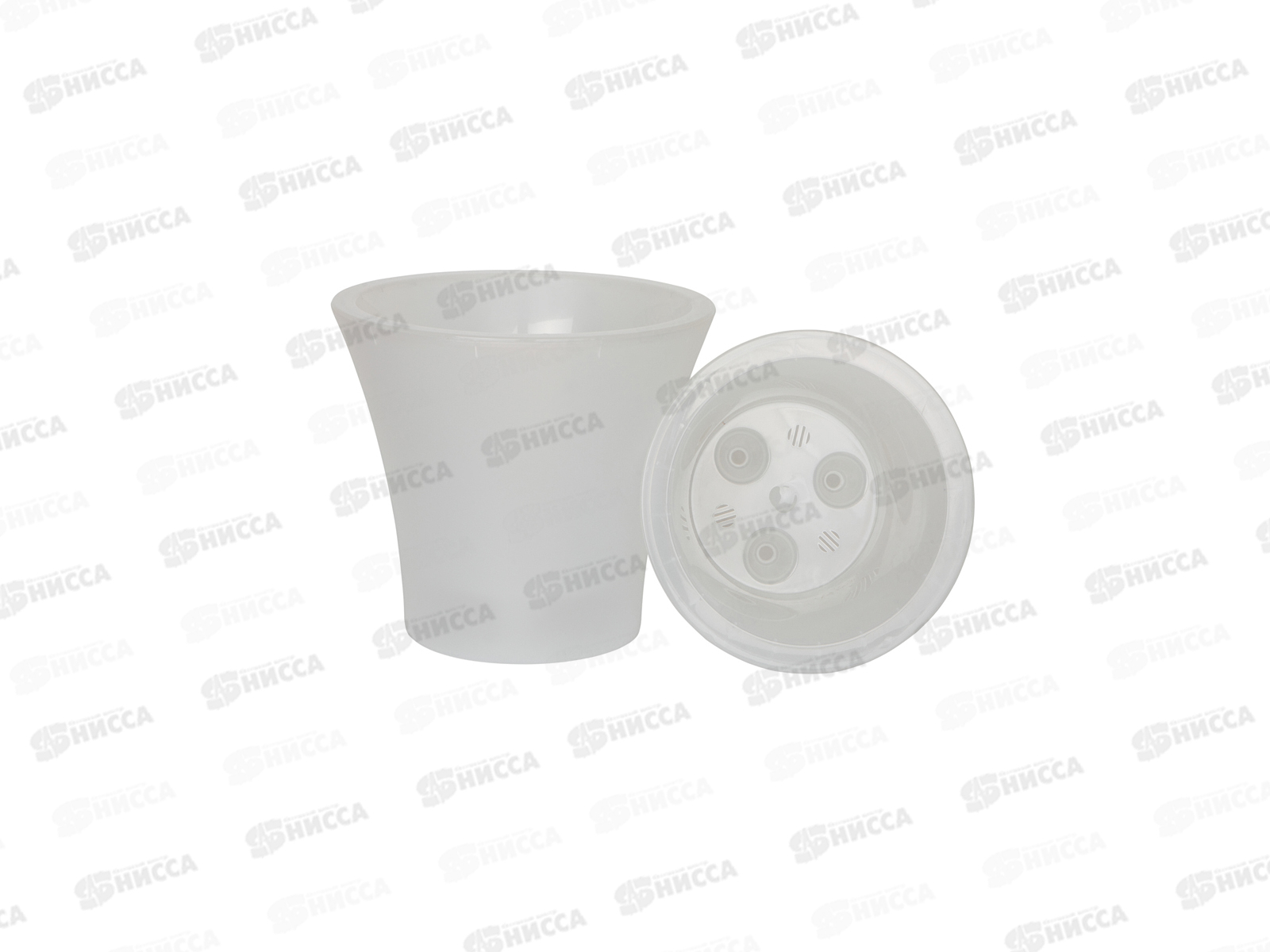 Горшок для цветов Сити 6л с поддоном  Натуральный  *5