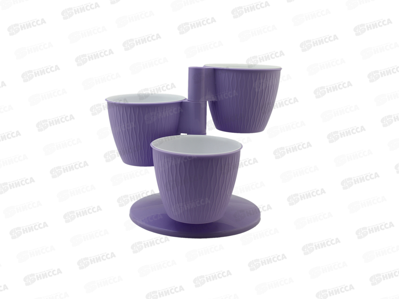 Каскад цветочный из 3-х горшков Лаванда *10