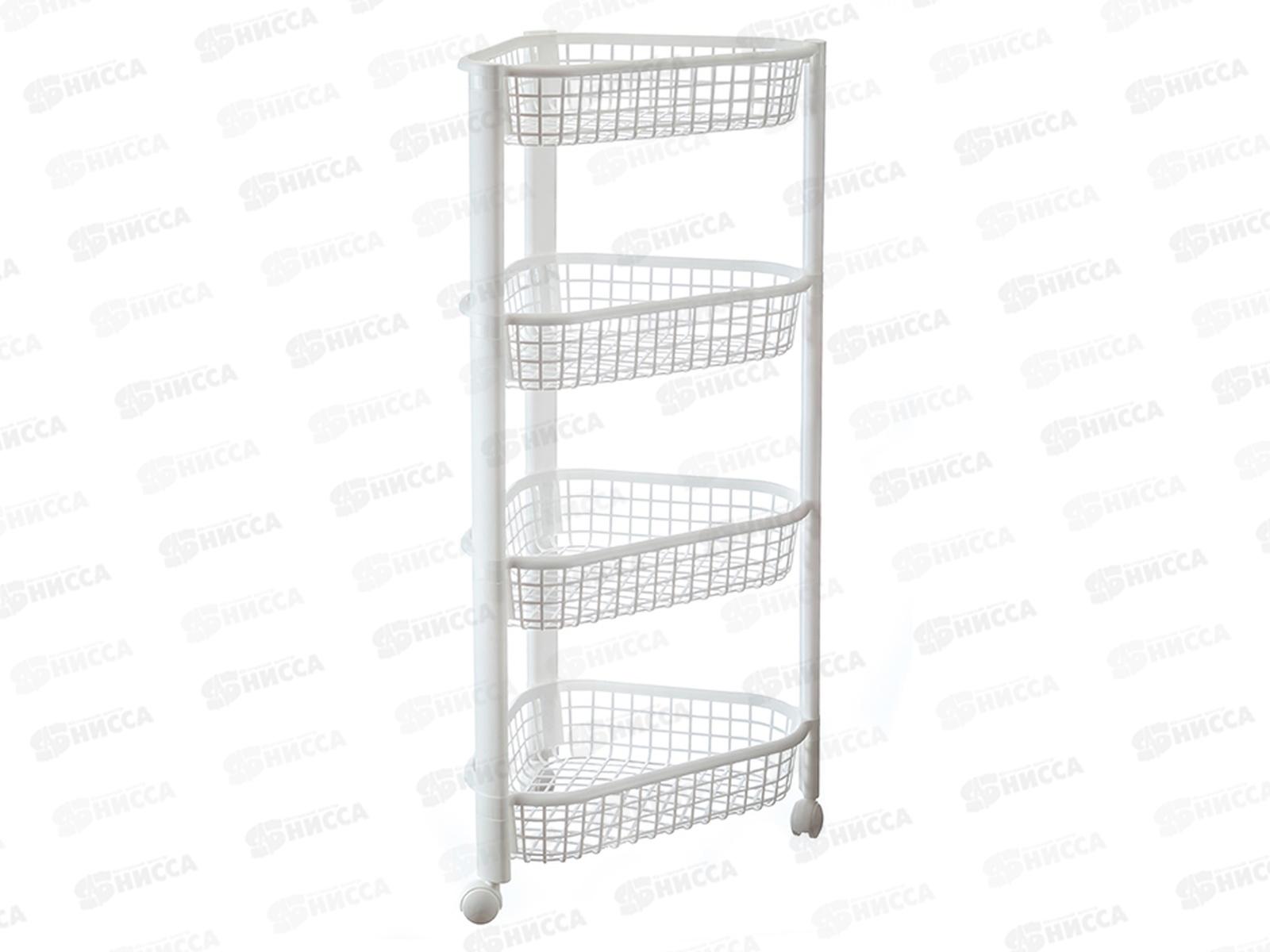 Полка угловая ЕВРО 4-х секционная  Белый М2757 *6