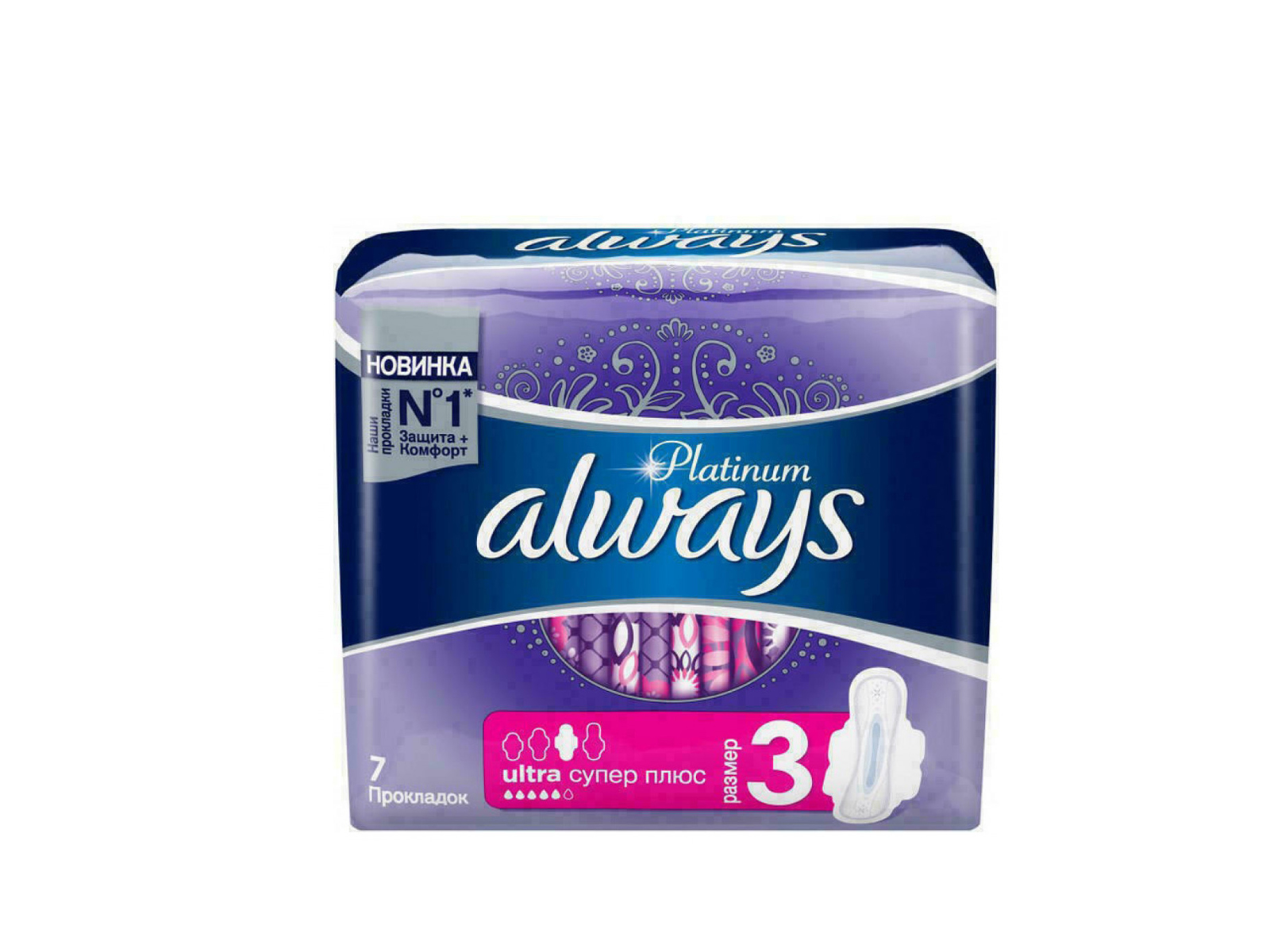 Прокладки ОЛВЕЙС ультра супер Platinum Collection 7шт *20