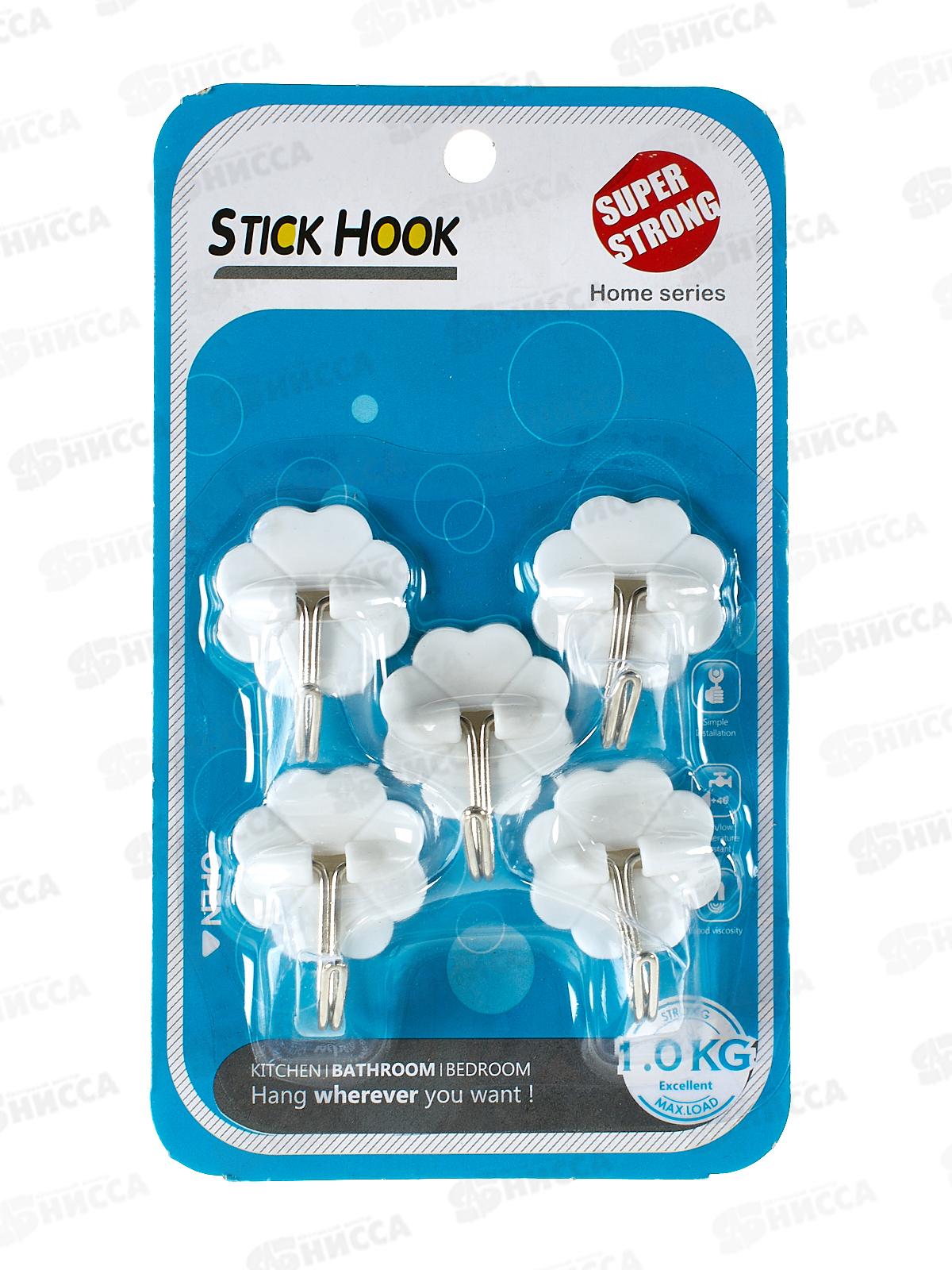 Крючки для полотенец 9239 5шт на липе (048178)  Ж