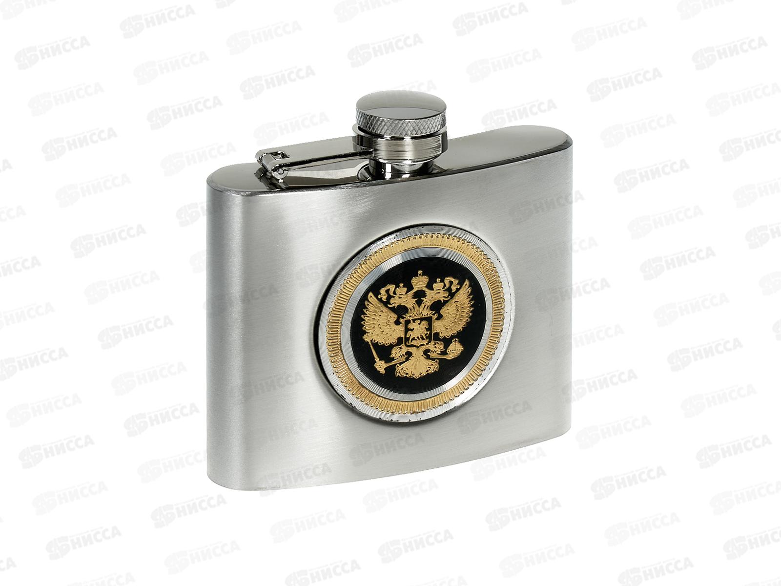 Фляжка 5oz 150мл герб нержавейка (048289)  Ж