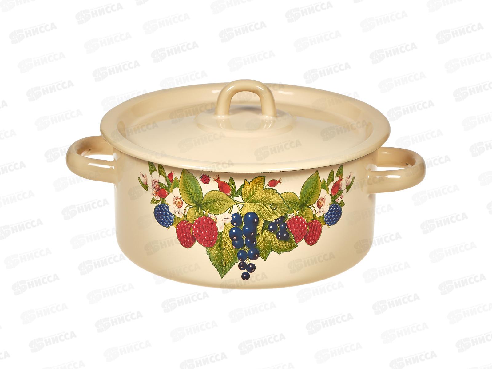 Кастрюля 2,0л цилиндрическая декорированная палевая С1610.П  *8